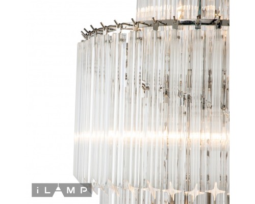 Подвесная люстра iLamp Manhattan 051D-11 Nickel