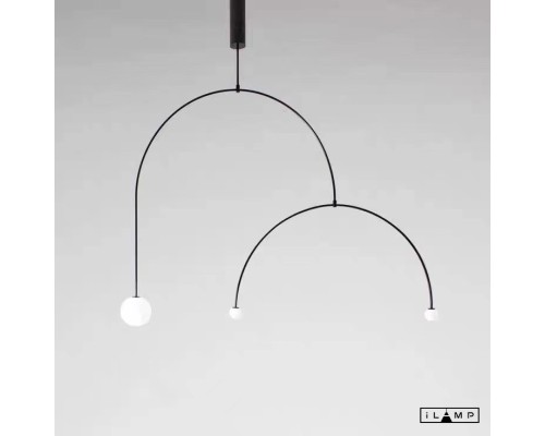 Подвесной светильник iLamp NORTH 8628P/3 BLACK&WHITE