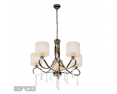 Подвесная люстра iLamp Bella RM1029/5 Хром
