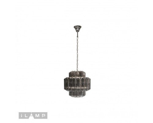 Подвесная люстра iLamp Destiny MD0267-4 CHROME+SMOKY GRAY