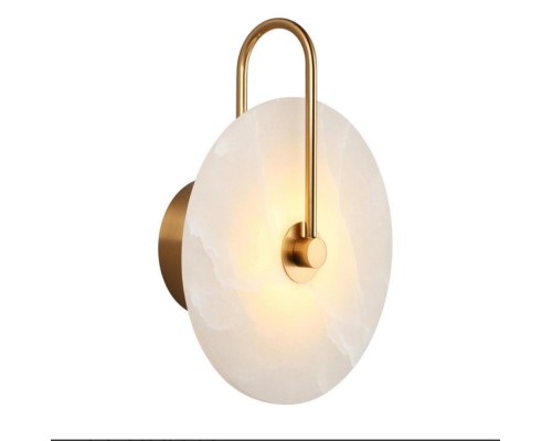 Настенный светильник Belfast Ravenhill 6084-20 BR MB Латунь / Камень