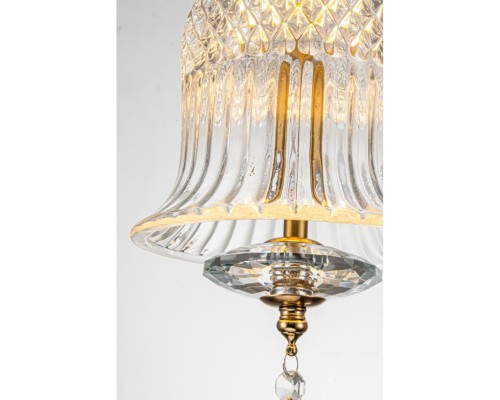 Светильник подвесной Belfast Herbison A1954 CL GL Золотой / Стекло / Прозрачный