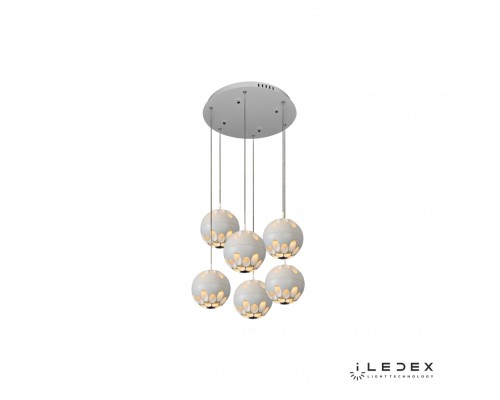 Подвесная люстра iLedex Mob P1009-6 3000K Белый