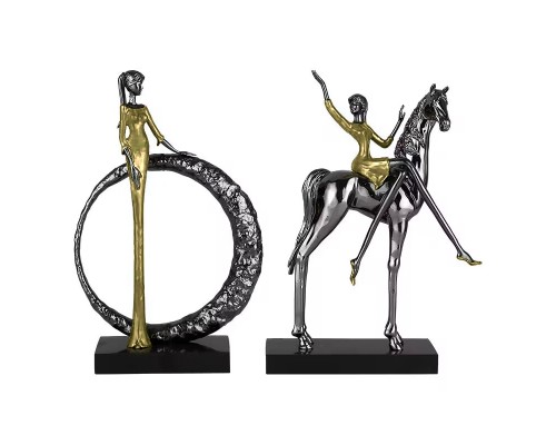 Статуэтка настольная ArtHomeDecor PRETTY WOMAN 7405 BLACK & GOLD