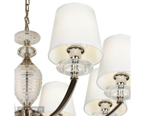 Подвесная люстра iLamp Hilarious P9397-8 Никель+белый