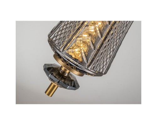 Светильник подвесной Belfast Herbison A1952 / A3 GR GL Золотой / Стекло / Серый