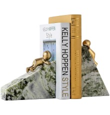 Держатель для книг ArtHomeDecor OVERCOMING 5275 BRASS & GREEN