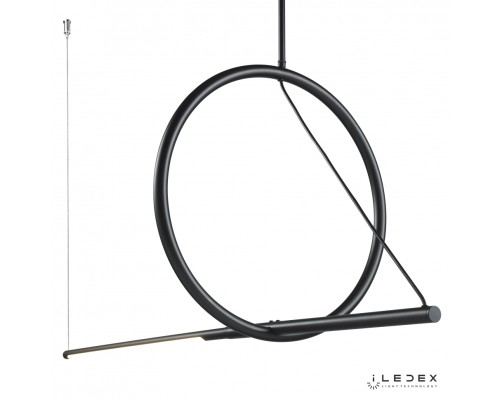 Подвесной светильник iLedex ZOOM 8075P/S-18W-3000K MATT BLACK&WHITE