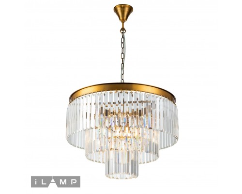 Подвесная люстра iLamp Triumph 7383/8P BRASS