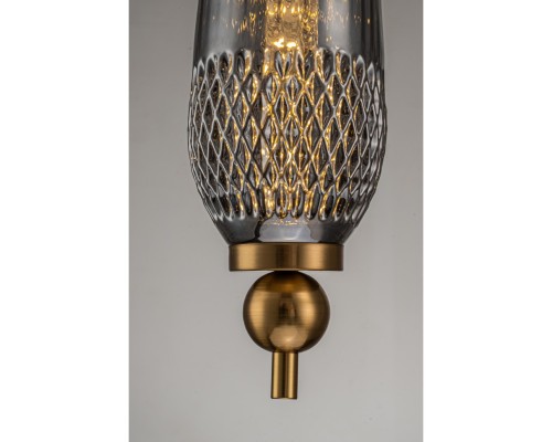 Светильник подвесной Belfast Herbison A1953 / A / A3 GR GL Золотой / Стекло / Серый