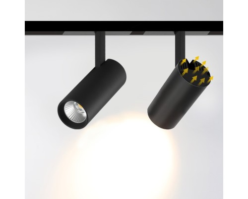 Светильник трековый магнитный поворотный iLEDEX TECHNICAL VISION 4822-007-D75-30W-38DG-3000K-BK