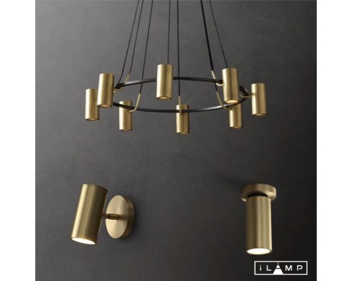 Настенный светильник iLamp PLUM  8860W BRASS&BLACK