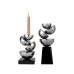 Подсвечник ArtHomeDecor FRAGMENT 6932 L SILVER & BLACK