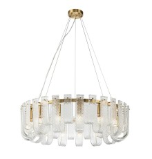 Подвесная люстра Belfast Severn 6601-800 BR CL Латунь / Стекло