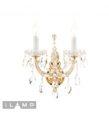 Светильник настенный iLamp Diamond W6071-2 GD+CL