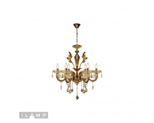 Подвесная люстра iLamp Asia 81069-6 Бронзовая