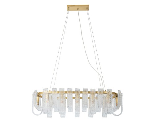 Подвесная люстра Belfast Severn 6601-950 BR CL Латунь / Стекло