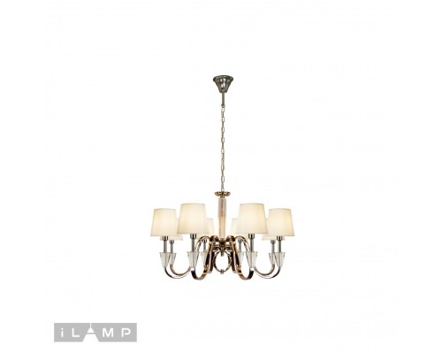Подвесная люстра iLamp Alesti P2424-8 Nickel