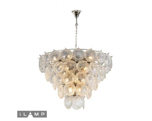 Подвесной светильник iLamp ROCKFELLER P2549-18 NICKEL