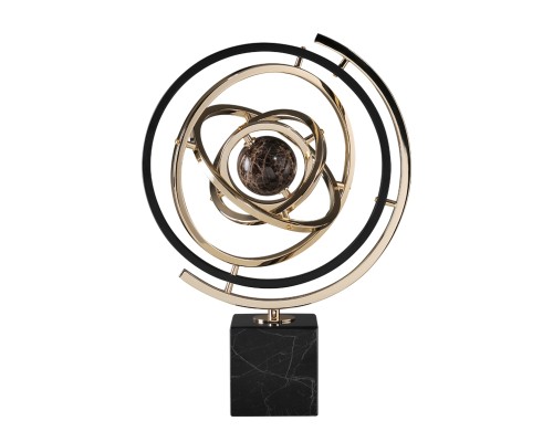 Статуэтка настольная ArtHomeDecor SATURN 4171 L BLACK & GOLD