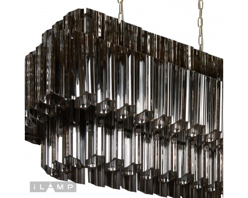 Подвесная люстра iLamp Destiny MD0267-14A CHROME+SMOKY GRAY