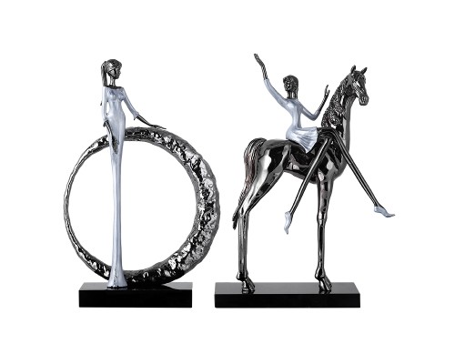 Статуэтка настольная ArtHomeDecor PRETTY WOMAN 7483 BLACK & WHITE