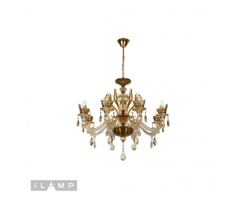 Подвесная люстра iLamp Asia 61078-8 Бронзовая