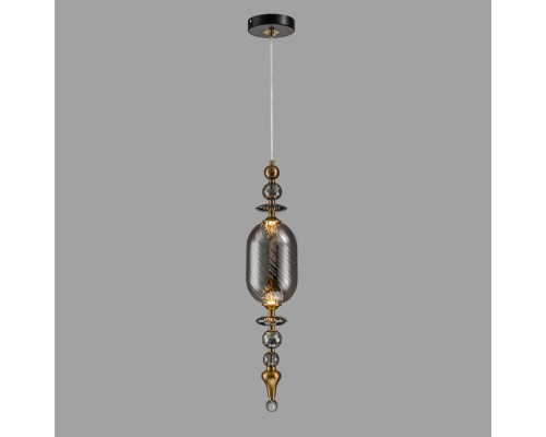 Светильник подвесной Belfast Herbison A1933 / D / A3 GR GL Золотой / Стекло / Серый