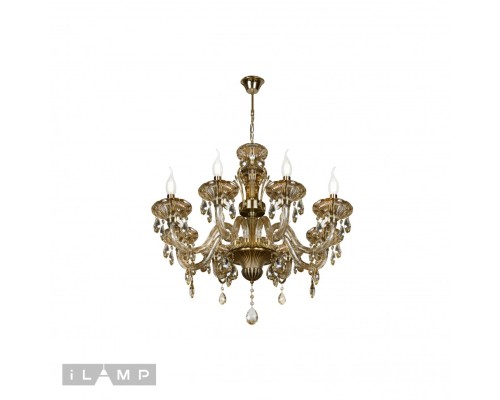 Подвесная люстра iLamp Asia 61079-8 Бронзовая