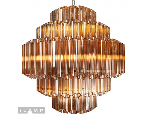 Подвесная люстра iLamp Destiny MD0267-7B CHROME+BROWN