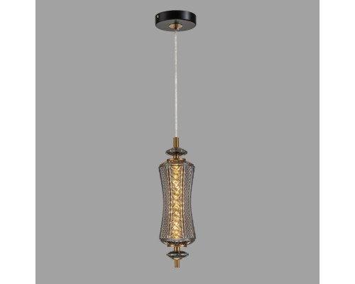 Светильник подвесной Belfast Herbison A1952 / A3 GR GL Золотой / Стекло / Серый