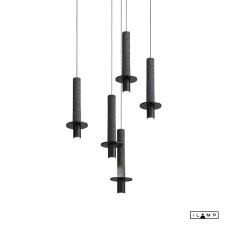 Подвесной светильник iLamp LOFTY 10704P/1-D150 BLACK&GREY