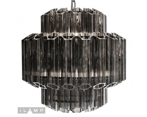 Подвесная люстра iLamp Destiny MD0267-4 CHROME+SMOKY GRAY