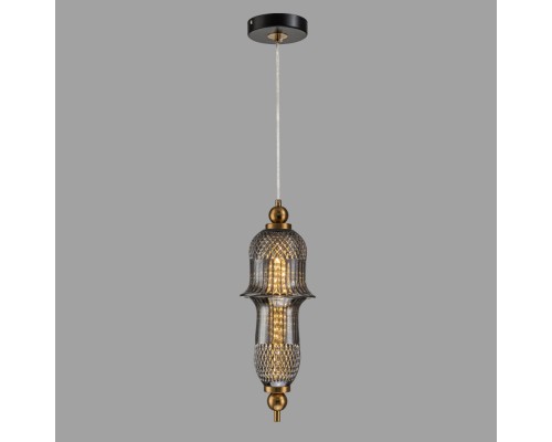 Светильник подвесной Belfast Herbison A1953 / A / A3 GR GL Золотой / Стекло / Серый