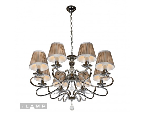 Подвесная люстра iLamp Holiday RM6116/8 Хром