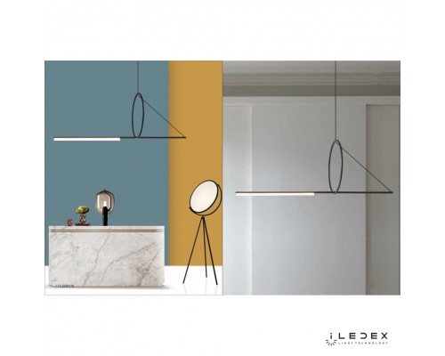 Подвесной светильник iLedex ZOOM 8075P/S-18W-3000K MATT BLACK&WHITE