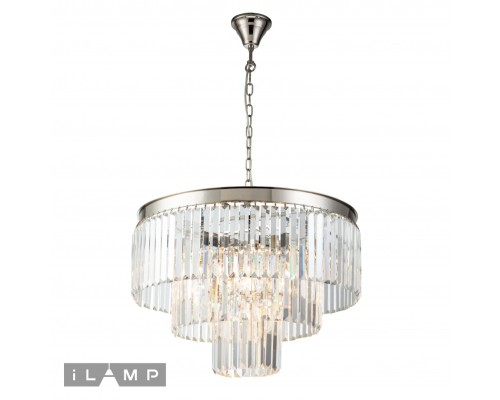 Подвесная люстра iLamp Triumph 7383/8P NICKEL