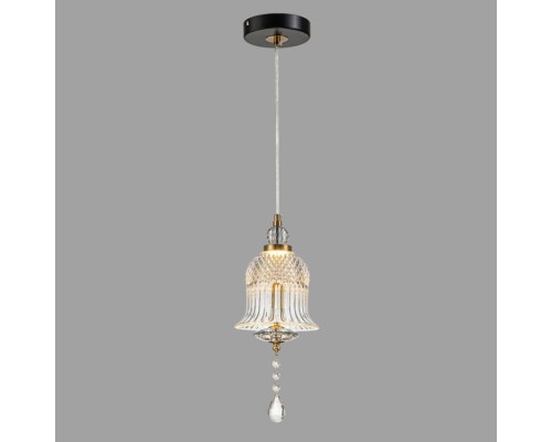 Светильник подвесной Belfast Herbison A1954 CL GL Золотой / Стекло / Прозрачный