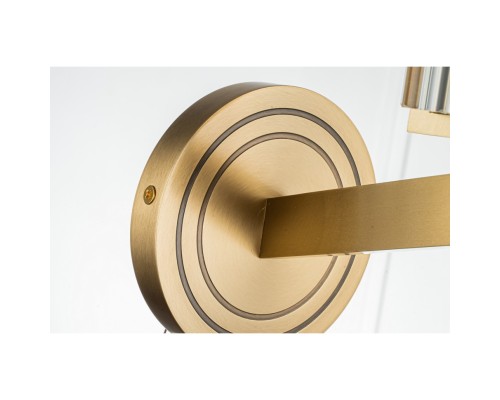 Настенный светильник Belfast Malone 6035-1 BR CL Латунь / Стекло