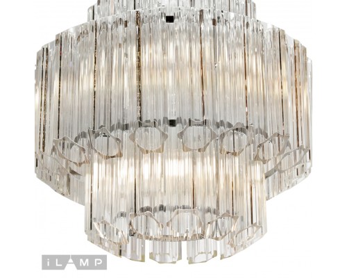 Подвесная люстра iLamp Destiny MD0267-4A CHROME+CLEAR