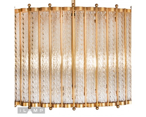 Подвесная люстра iLamp Manhattan MD0266-4B ANTIQUE BRASS