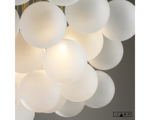 Подвесная люстра iLamp GLOBE 10099P/3-D800 GOLD&WHITE
