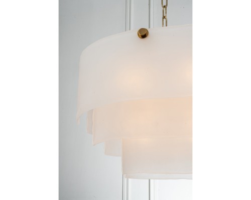 Люстра подвесная Belfast Erskine 22352 / 1000 / 12 GL MT Золотой / Матовое Стекло