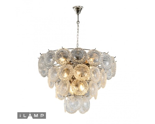 Подвесной светильник iLamp ROCKFELLER P2549-12 NICKEL