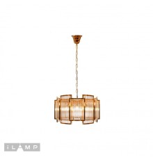 Подвесная люстра iLamp Tribeca MD0276-6A GOLD+CLEAR