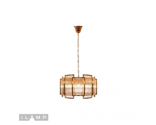 Подвесная люстра iLamp Tribeca MD0276-6A GOLD+CLEAR