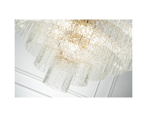 Подвесная люстра Belfast Harland 6308-8 BR CL Латунь / Стекло