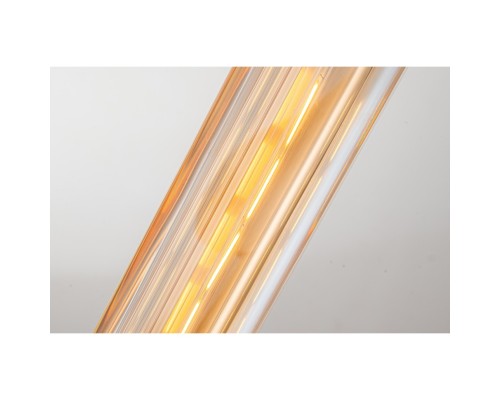 Светильник подвесной Belfast Gibson 6133-1 BR CA Латунь / Стекло / Янтарный