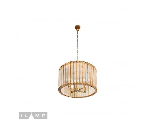 Подвесная люстра iLamp Manhattan MD0266-4B ANTIQUE BRASS