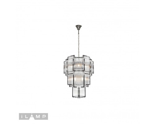 Подвесная люстра iLamp Tribeca MD0276-11 CHROME+SMOKY GRAY